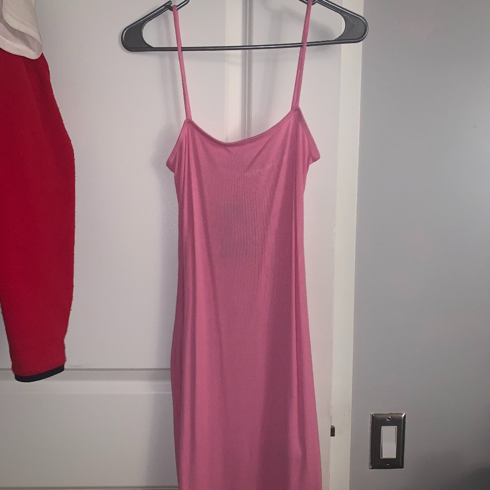 Fashion Nova Pink Sleek Mini Dress